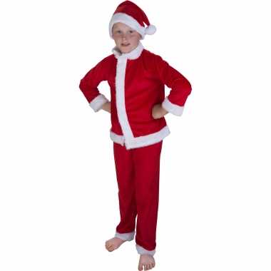 Kerstman verkleedkleren met muts voor kinderen