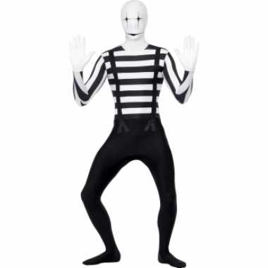 Mime artiest second skin verkleedkleren