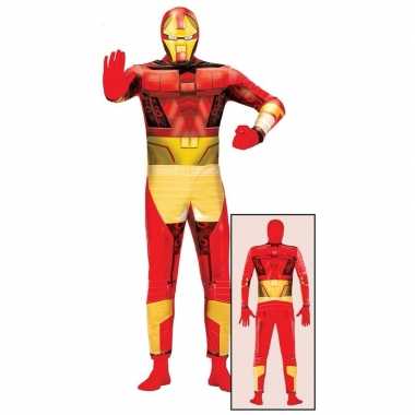 Superheld metalen man verkleedkleren voor volwassenen