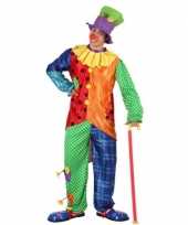 Gekleurd clowns verkleedkleren voor mannen