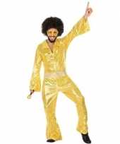 Gouden disco verkleed pak verkleedkleren voor heren