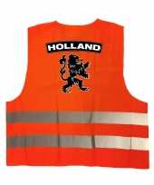 Holland fan hesje met zwarte leeuw ek wk supporter verkleedkleren voor volwassenen
