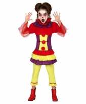 Horror clown penny verkleedkleren voor meisjes