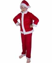 Kerstman verkleedkleren met muts voor kinderen