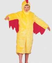 Pluche gele kip kinder verkleedkleren