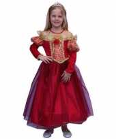 Prinsessen verkleedkleren voor meisjes in de kleur rood
