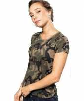 Soldaten leger verkleedkleren camouflage shirt dames