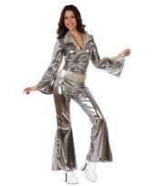 Zilveren dames disco pakjes verkleedkleren